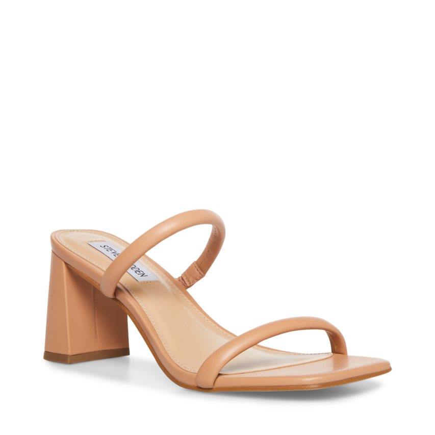 Light Brown Steve Madden Lilah Women's Heels Sandals | PH 5634XZB